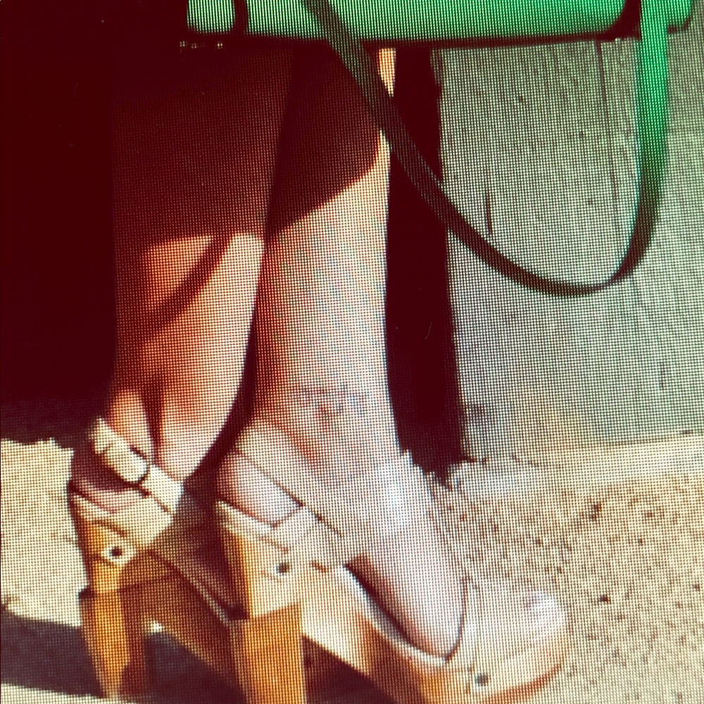 All Saints wood sole, leather heels. ✨